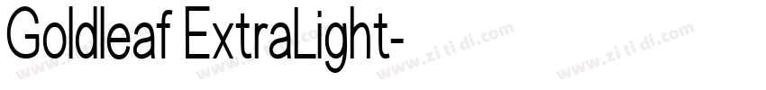 Goldleaf ExtraLight字体转换